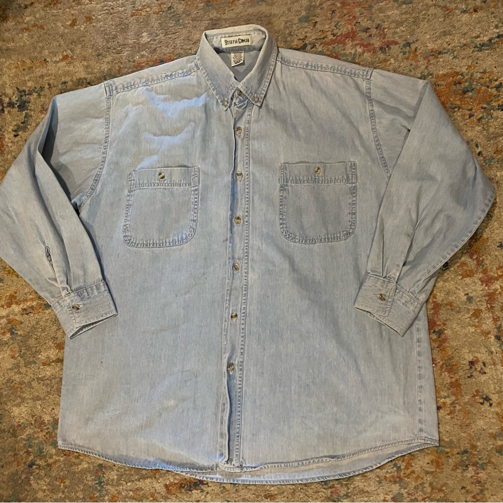Men’s, Steeple Chase, Denim, Button Down, Shirt